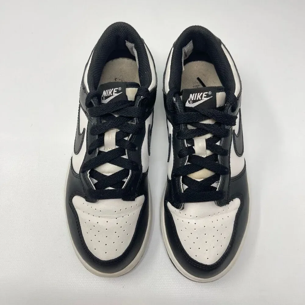 Nike Black White Dunk Low Sneaker Shoes CW1588-100 Kids Youth Size 3Y